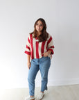 Nautical Stripe Top - Berry