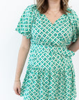 Emerald Belted Dress