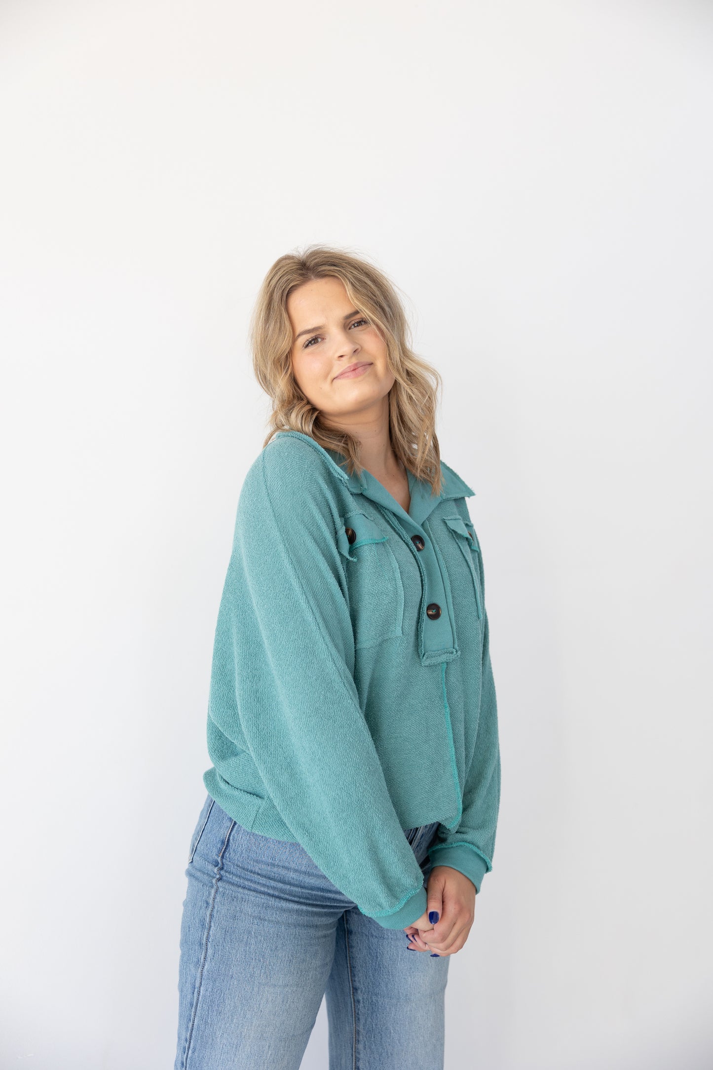 Jetsetter Pullover - Teal