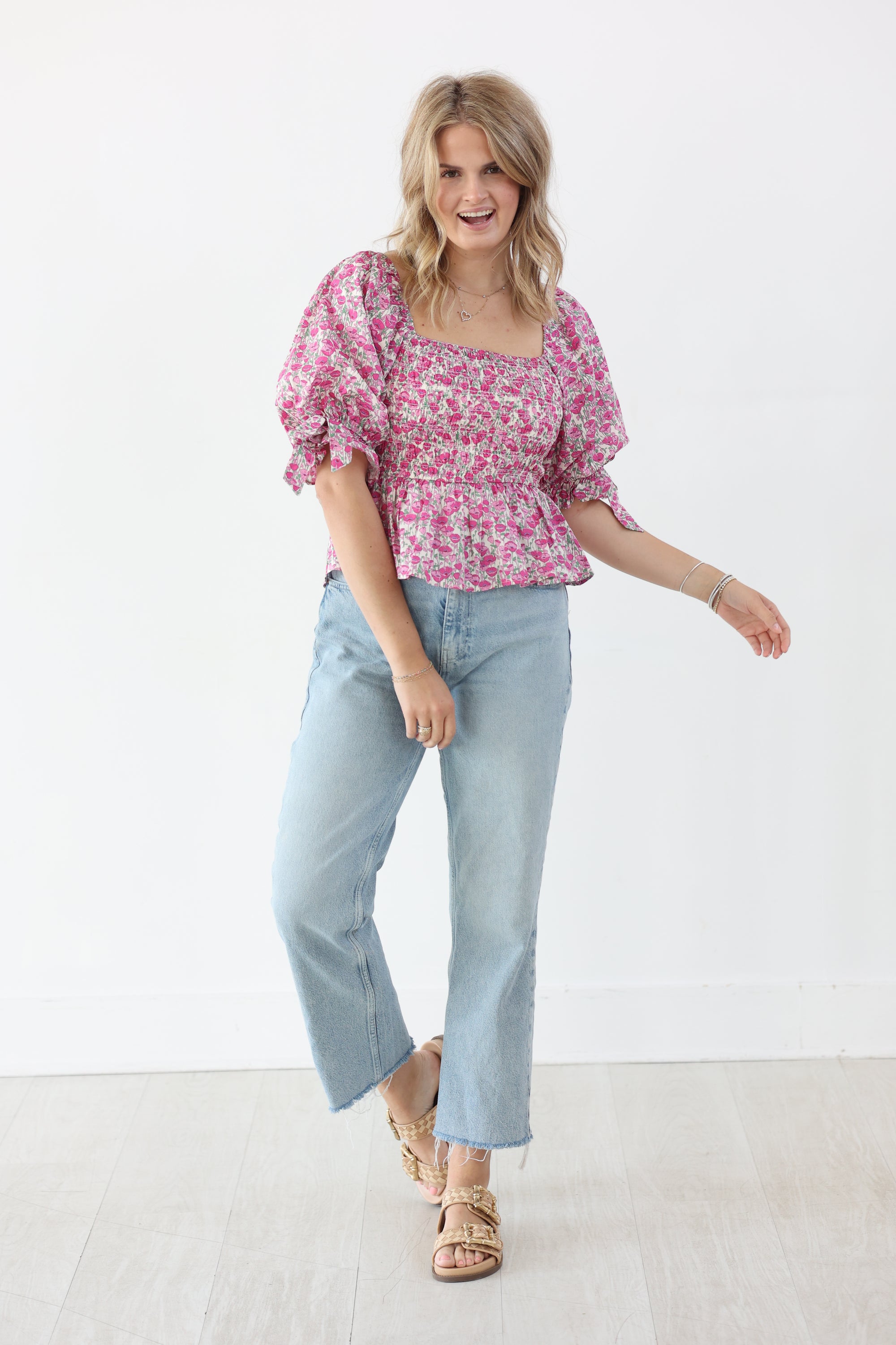 Poppy Top - Pink