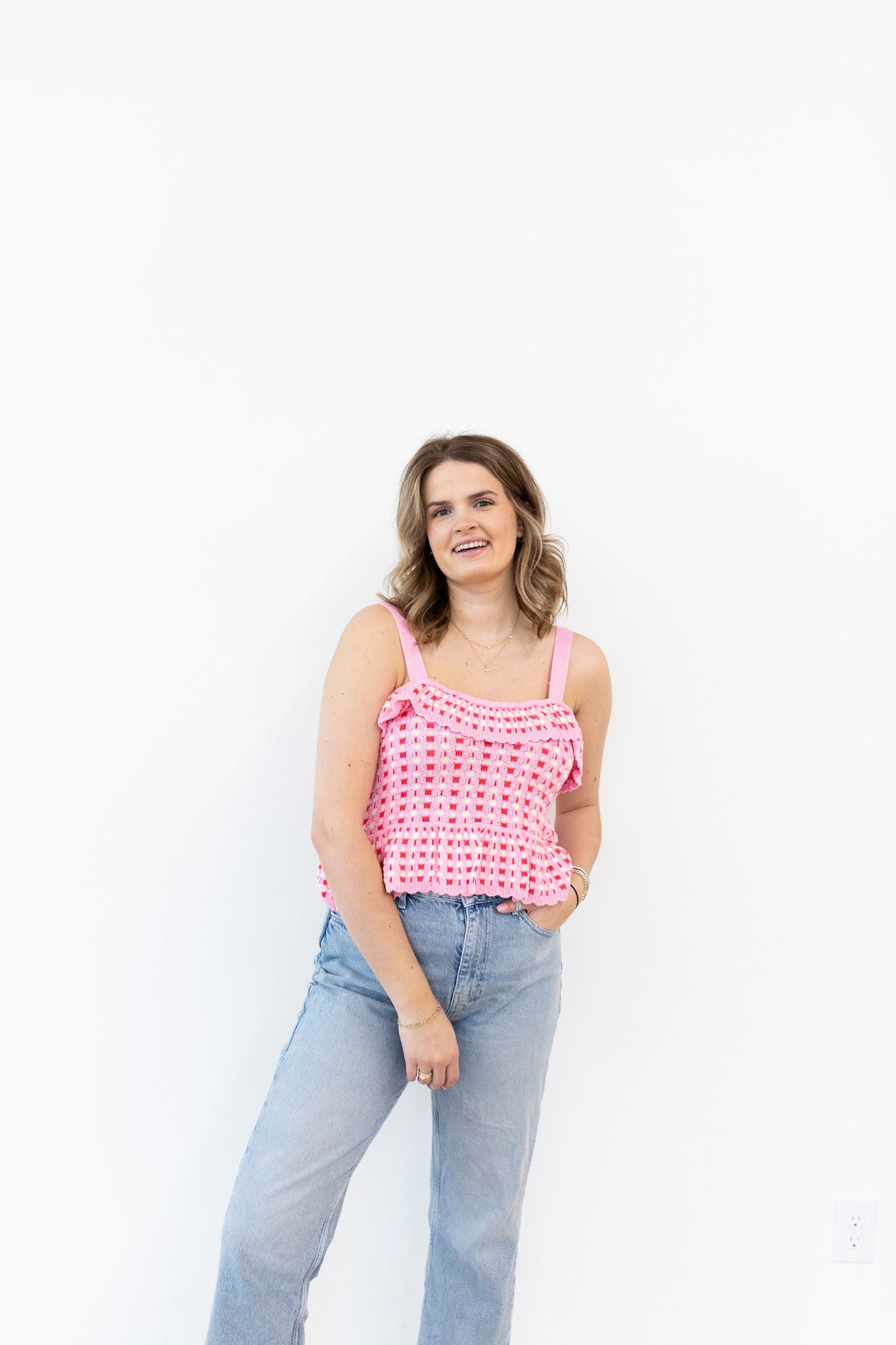 Pink Knit Tank