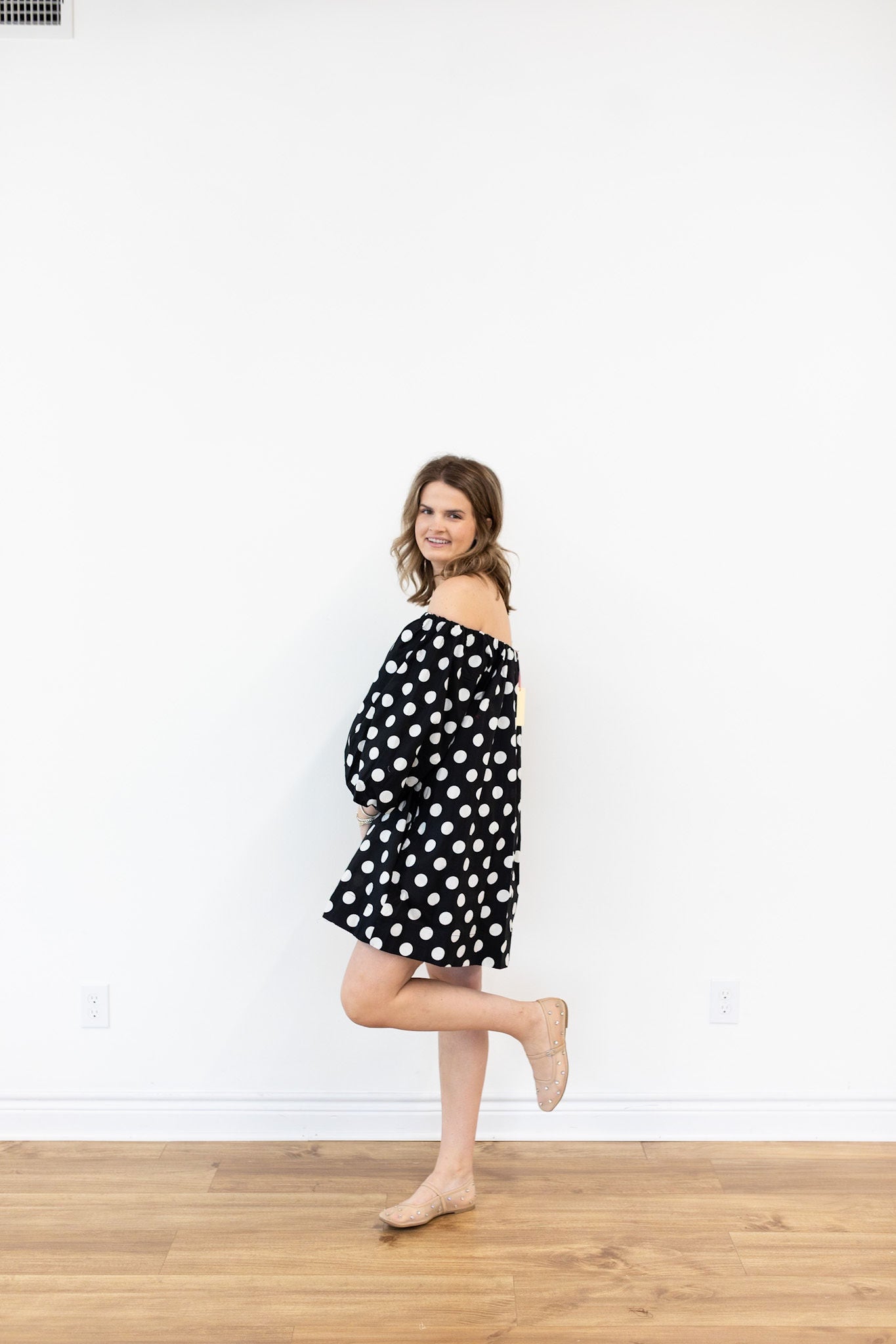 Kallie Polka Dot Dress