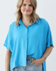 Hidden Gem Top - Ocean Blue