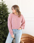 Karly Ribbed Top - Mauve