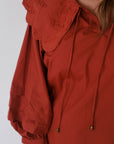 Rust Collared Top
