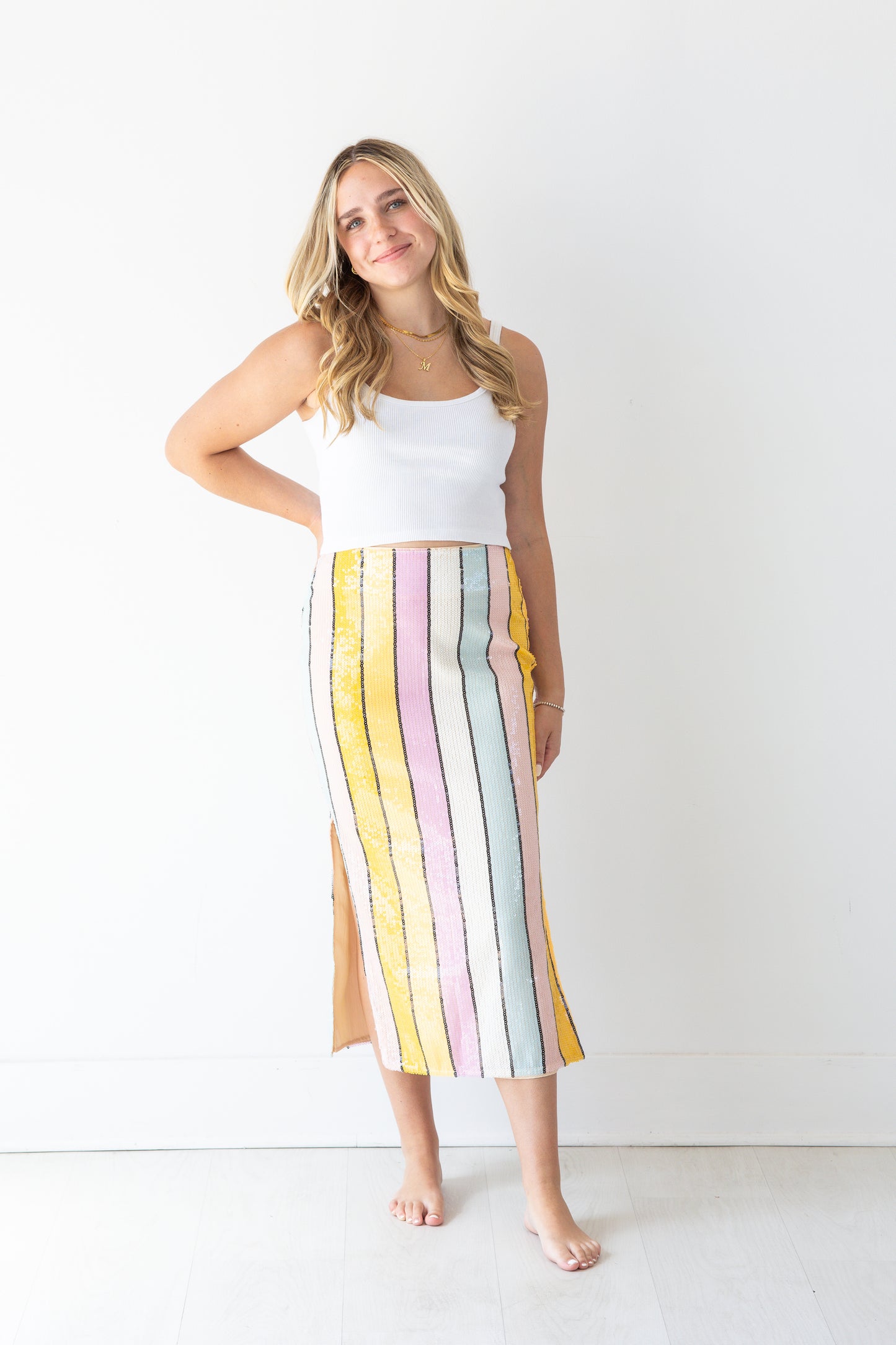 Pastel Stripe Skirt