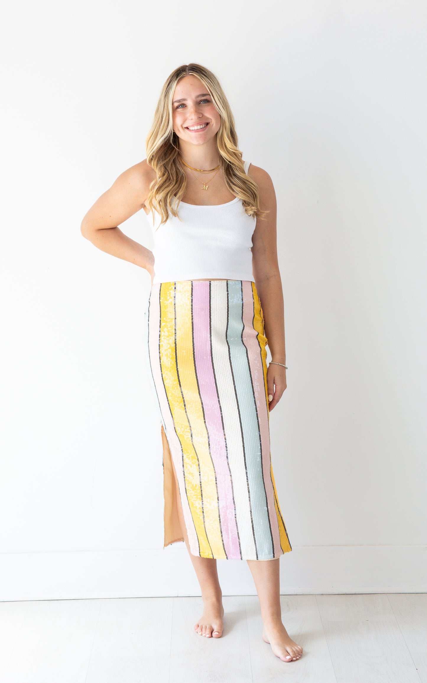 Pastel Stripe Skirt