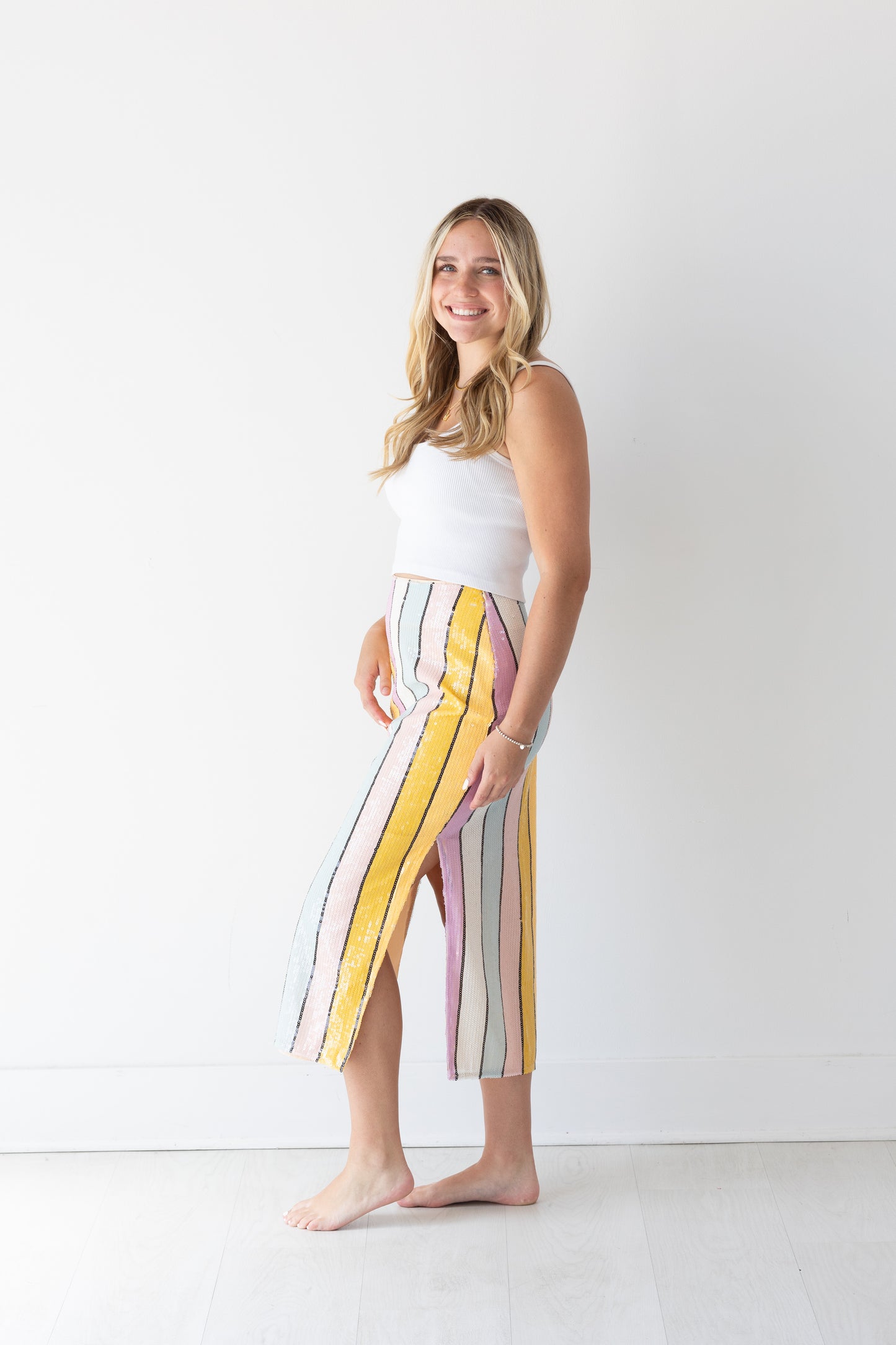 Pastel Stripe Skirt