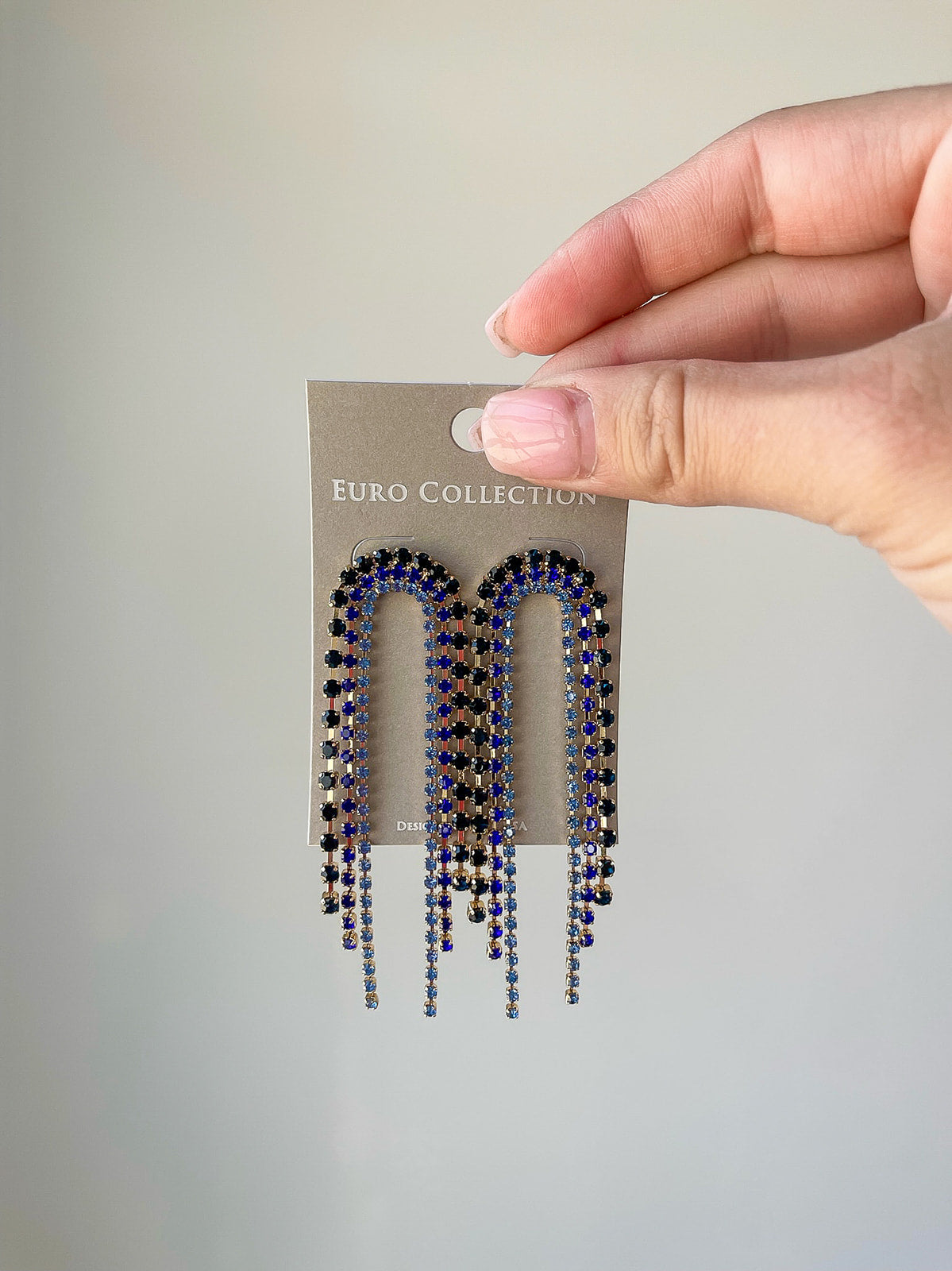 taste the rainbow earrings - blue