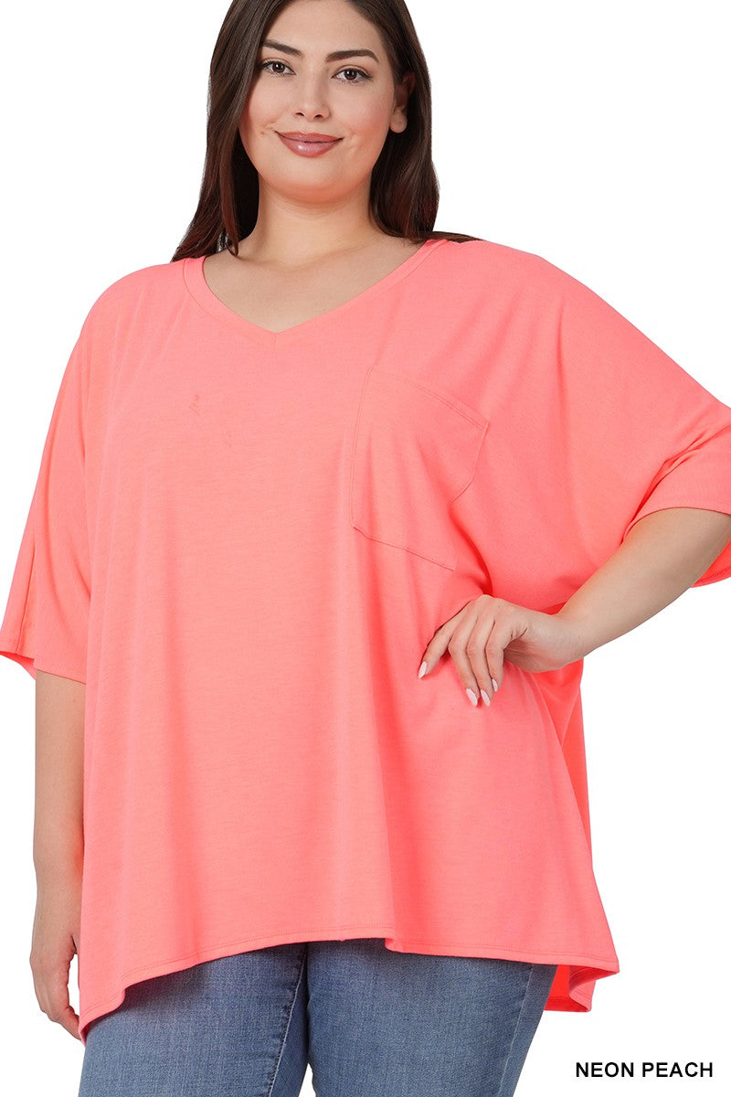 Safe Travels Top - Neon Peach *curvy