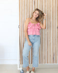 Peach Ruffle Top