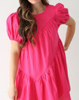 Maddie Dress - Hot Pink