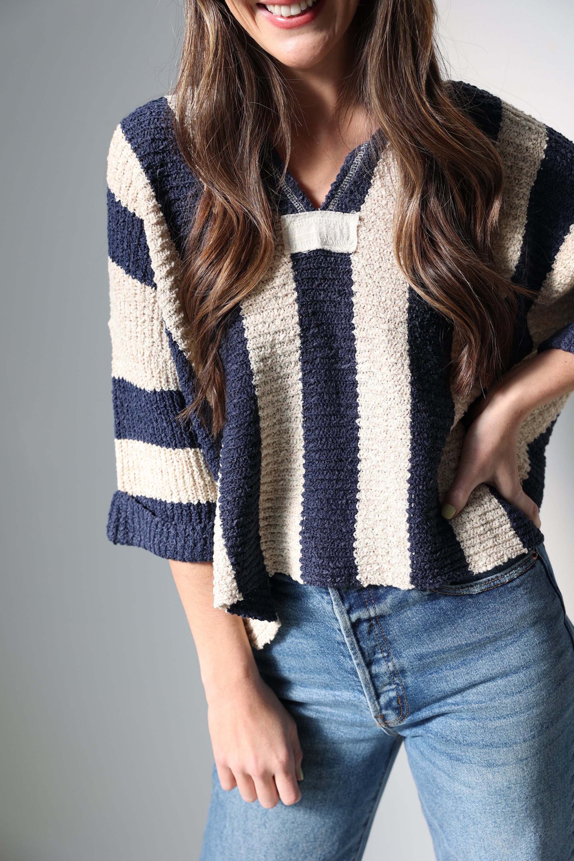 Nautical Stripe Top - Navy
