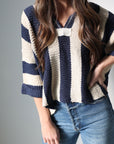 Nautical Stripe Top - Navy