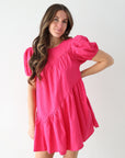 Maddie Dress - Hot Pink