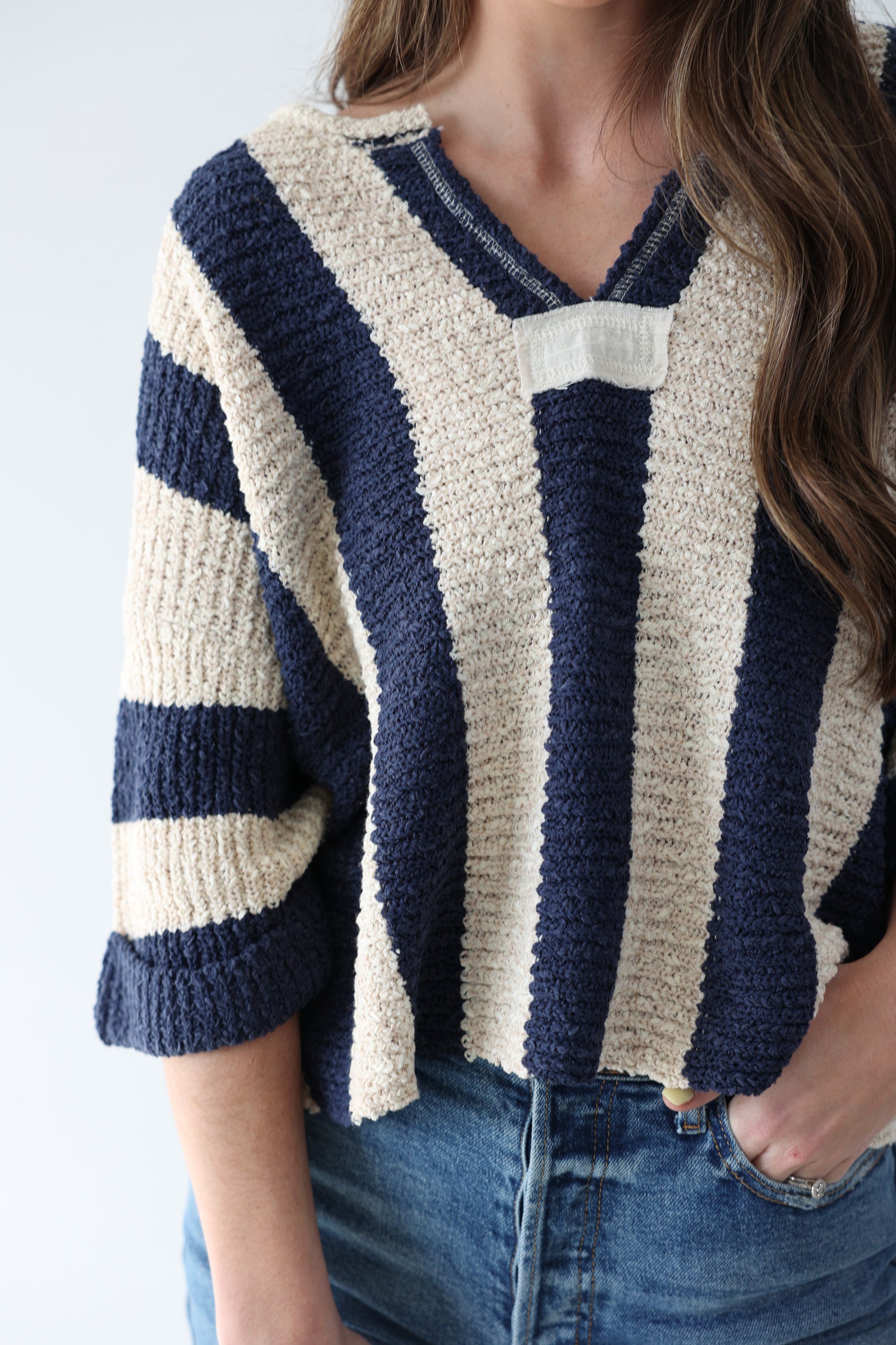 Nautical Stripe Top - Navy