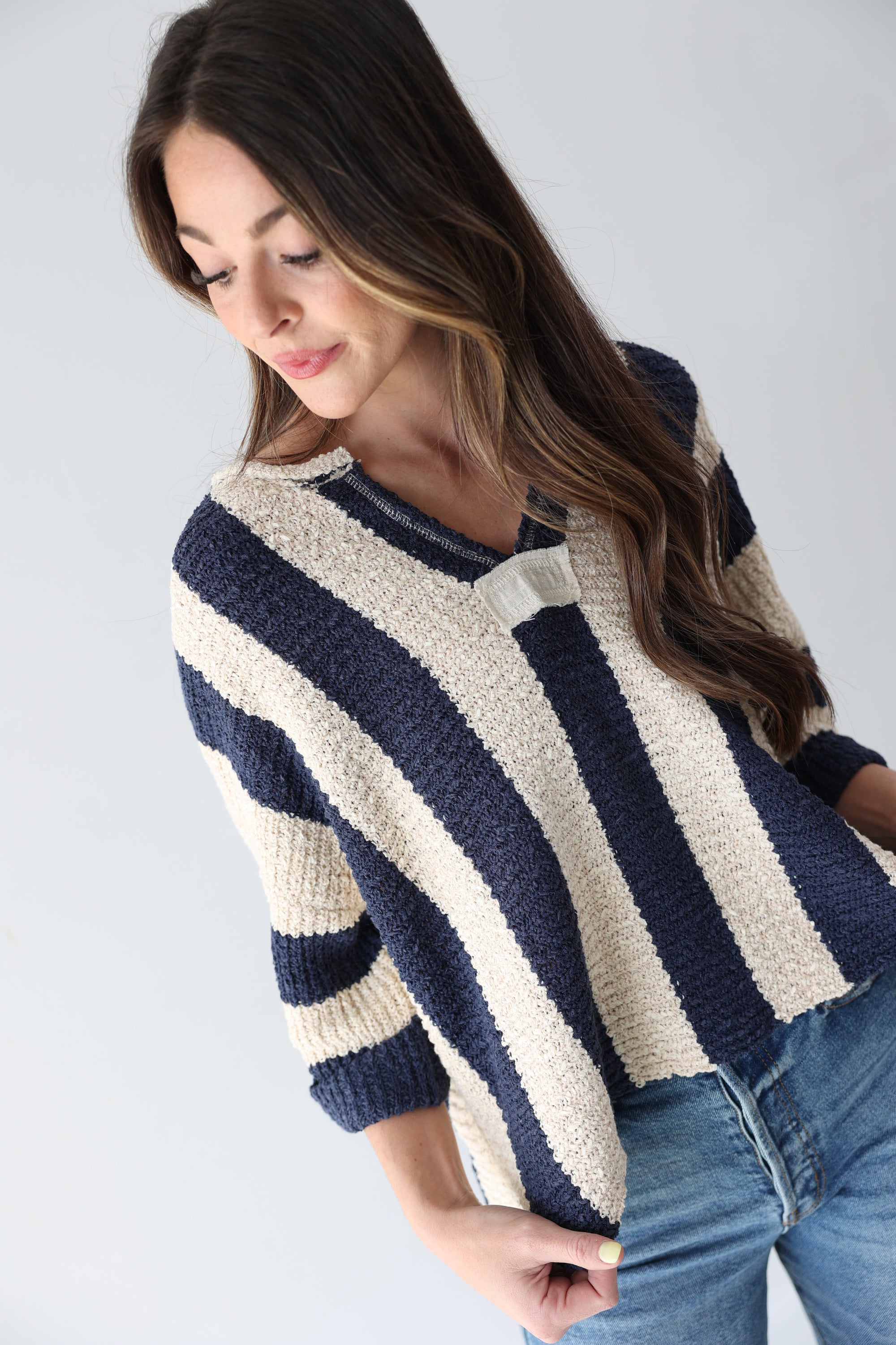 Nautical Stripe Top - Navy