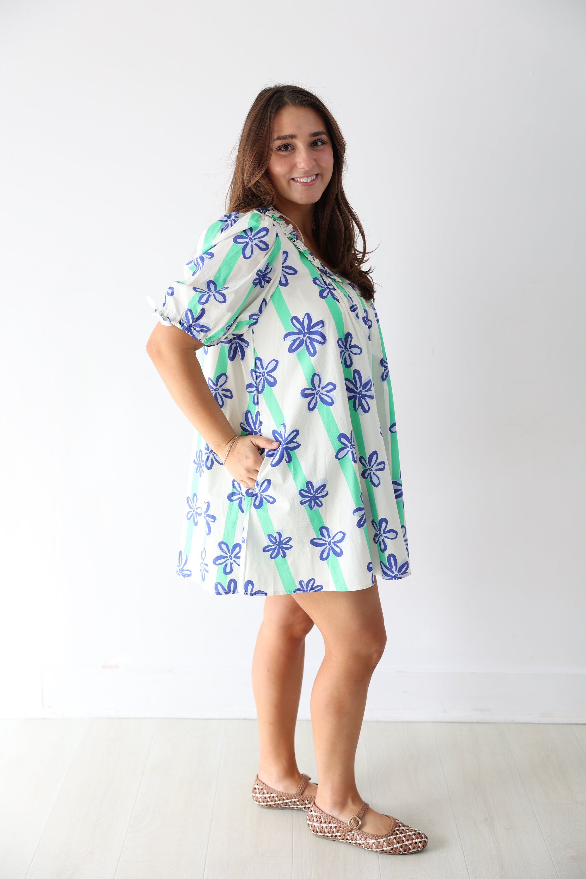 Caroline Dress - Blue