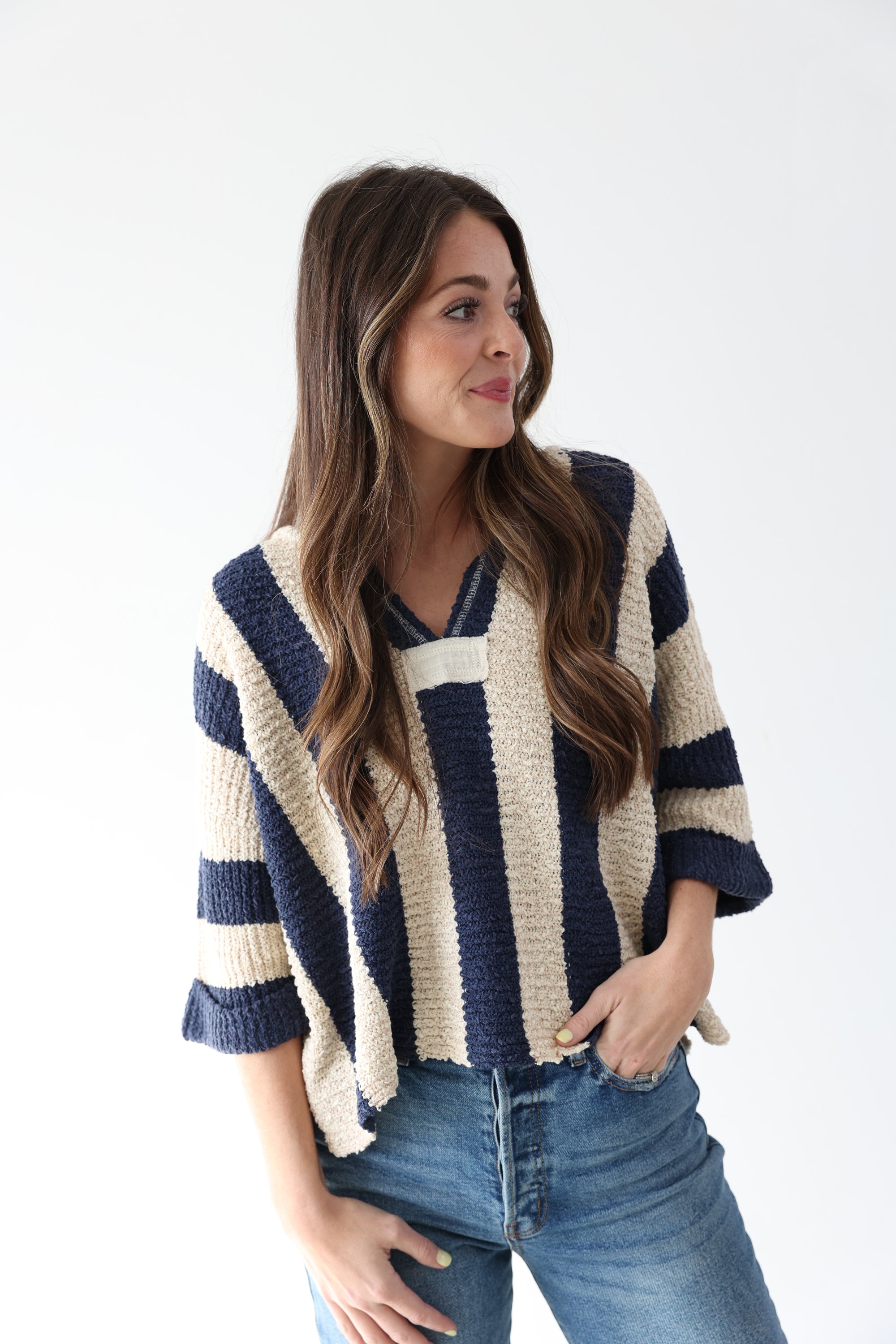 Nautical Stripe Top - Navy