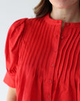 Cherry Red Blouse