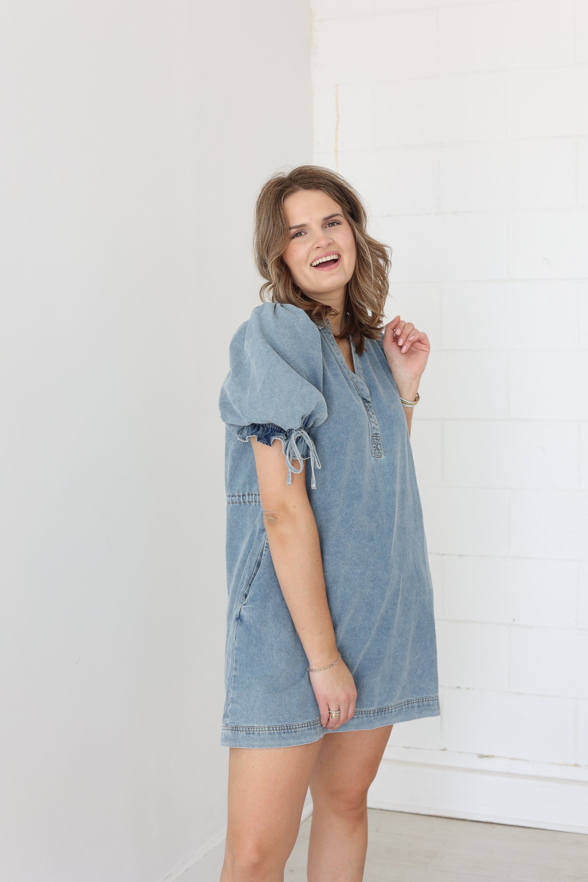 Bella Dress - Denim