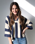Nautical Stripe Top - Navy