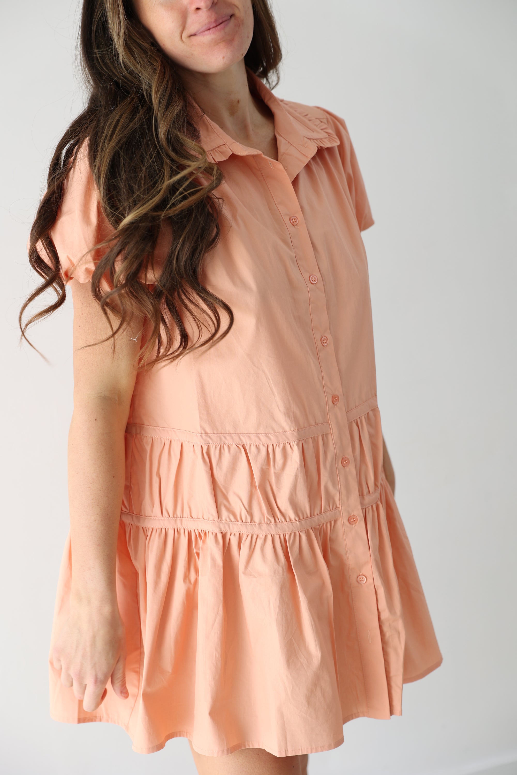 Pippa Dress - Coral