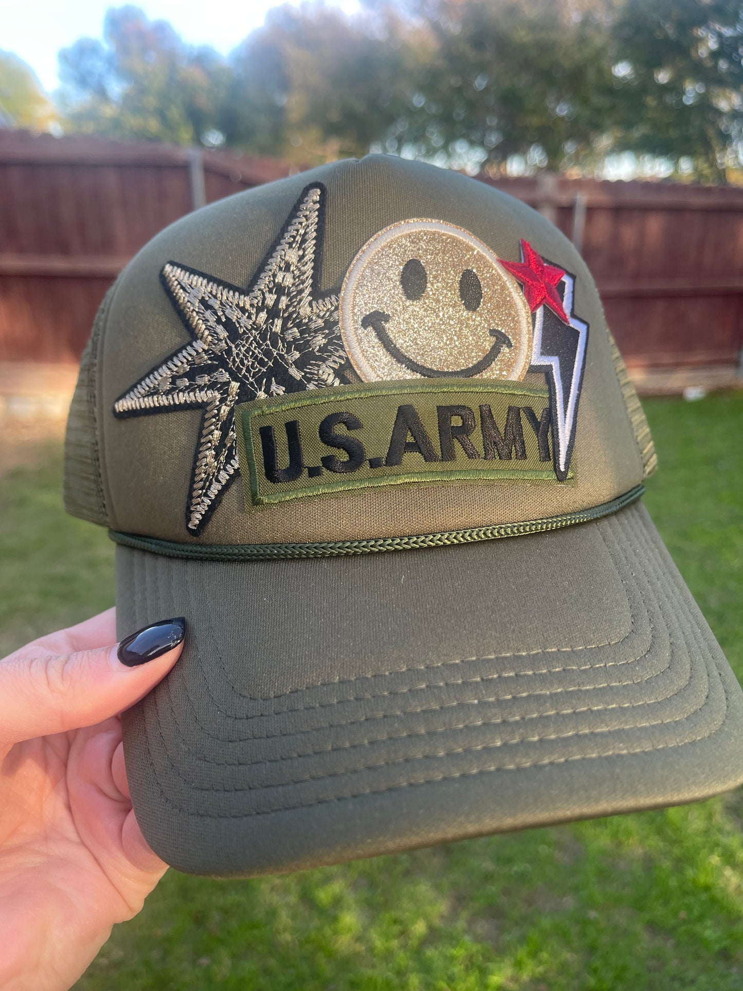Custom Trucker Hat - US Army
