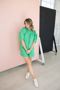 Spring Fever Dress - Emerald