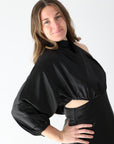 Amber One Shoulder Dress - Black