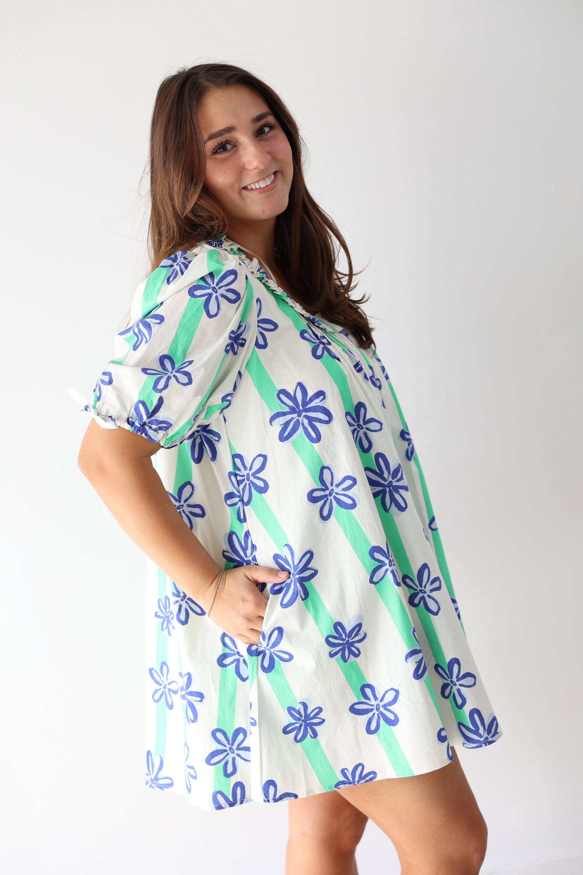 Caroline Dress - Blue