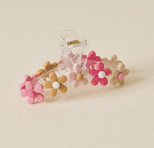 Load image into Gallery viewer, Flower Claw Clip - Pink + Mustard