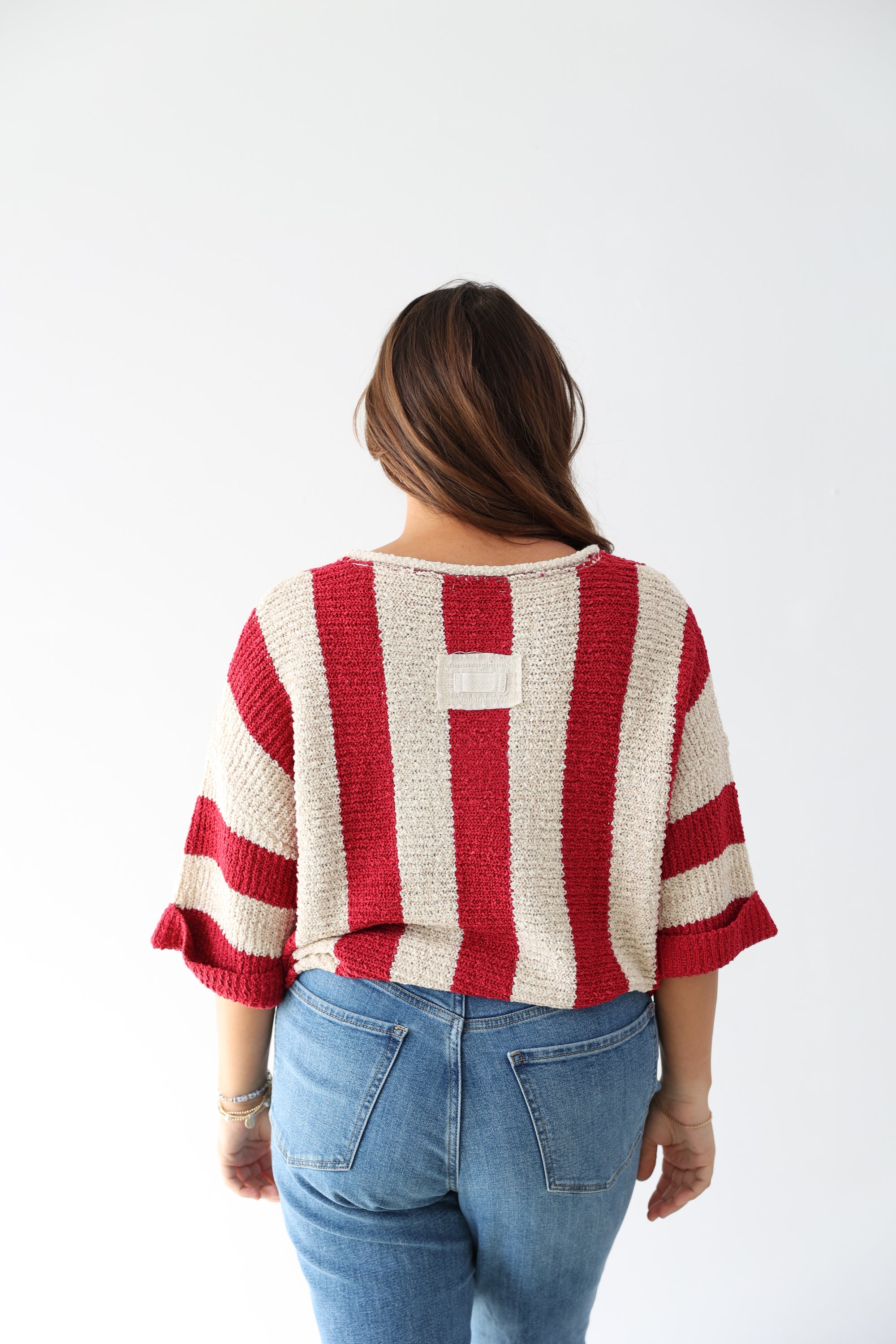 Nautical Stripe Top - Berry