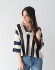 Nautical Stripe Top - Navy