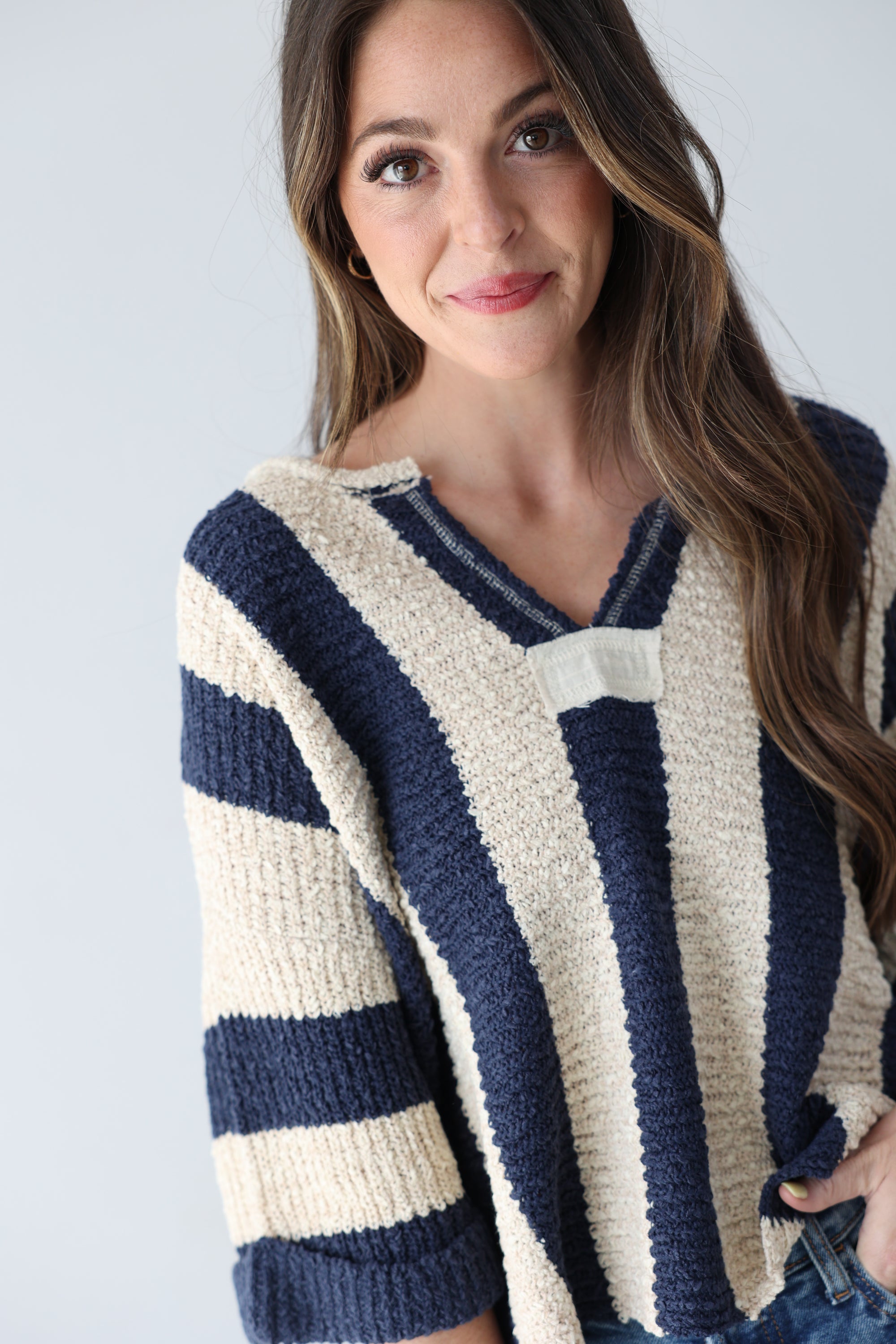 Nautical Stripe Top - Navy