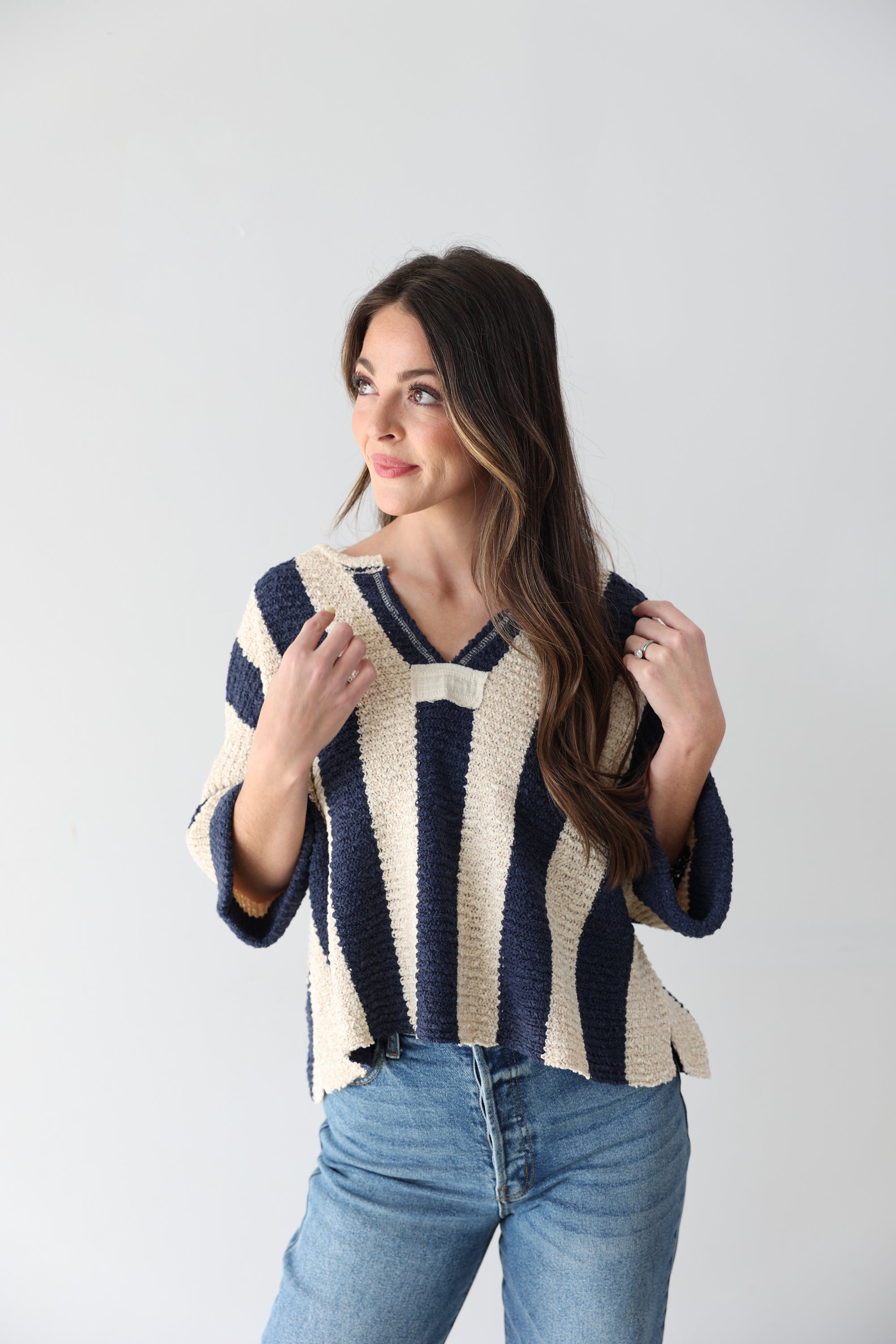 Nautical Stripe Top - Navy