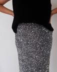 Silver Sequin Skirt