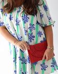 Beach Vibes Clutch - Red