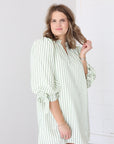 Sage Stripe Dress