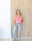 Peach Ruffle Top